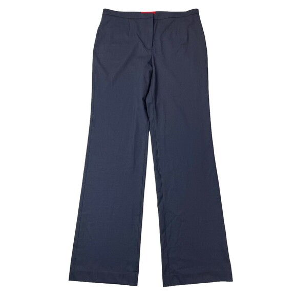 Zac Posen Z Spoke Womens Pants Size 14 Dark Gray 95% Virgin Wool NEW 36